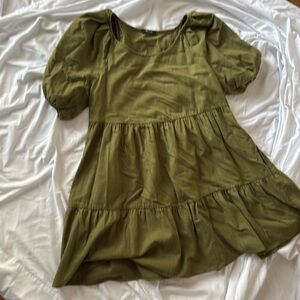 Madewell tiered, mini dress